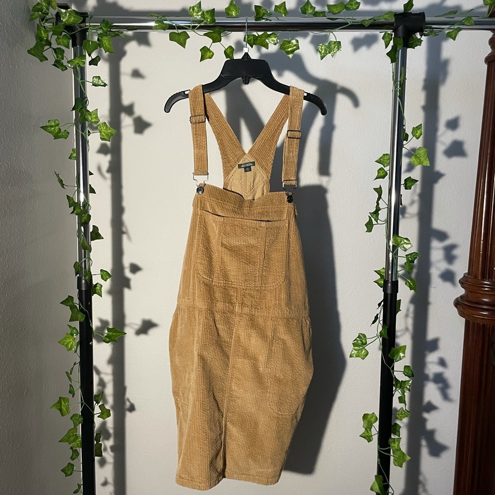 Corduroy overall dress